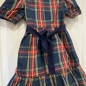 Blue plaid Crewcuts dress size 4